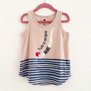 Tea Collection Graphic Tank Top Size Small 4-5